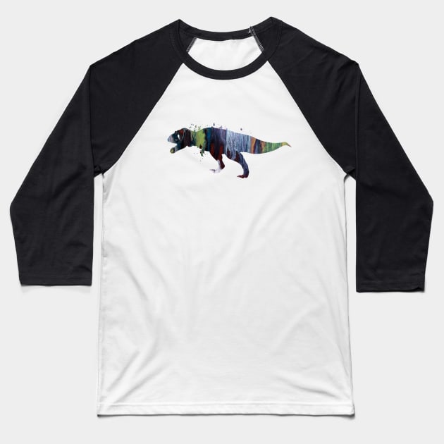 Tyrannosaurus Rex Baseball T-Shirt by TheJollyMarten